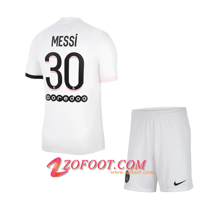 Maillot de Foot Jordan PSG (Messi 30) Enfant Exterieur 2021/2022