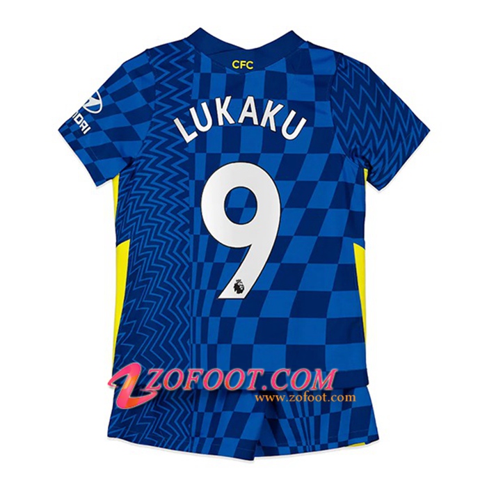 Maillot de Foot FC Chelsea (Lukaku 9) Enfant Domicile 2021/2022