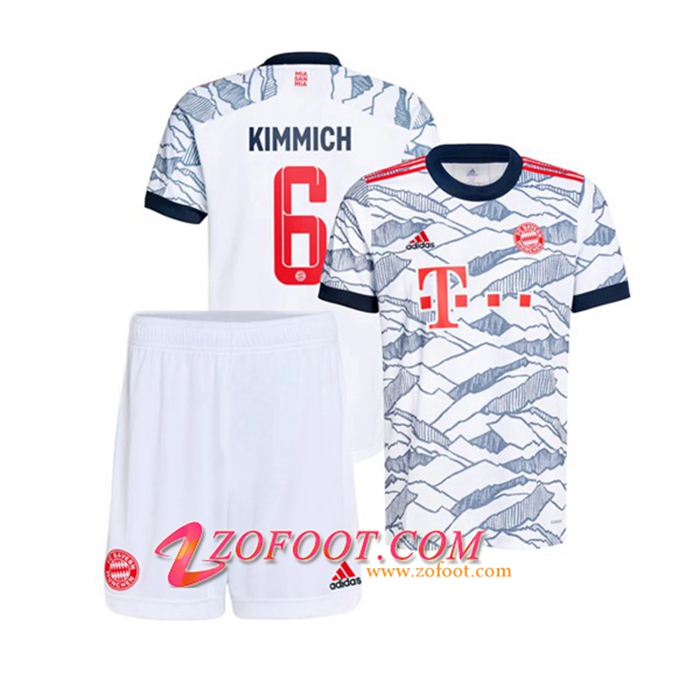 Maillot de Foot Bayern Munich (Kimmich 6) Enfant Third 2021/2022
