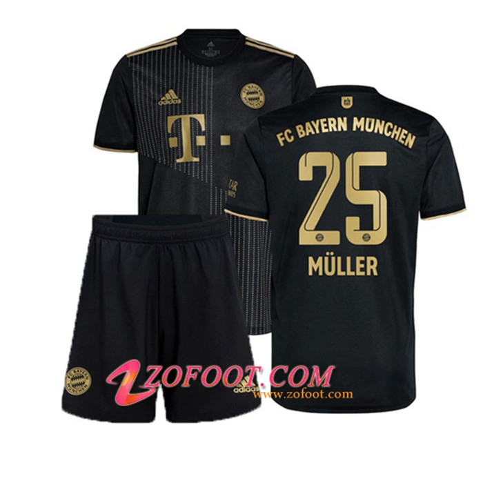 Maillot de Foot Bayern Munich (Muller 25) Enfant Exterieur 2021/2022