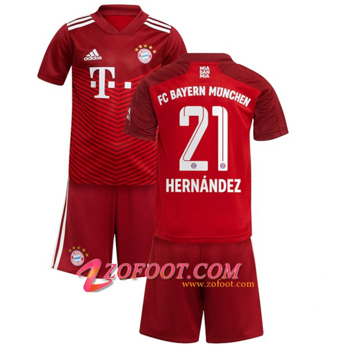 Maillot de Foot Bayern Munich (Hernandez 21) Enfant Domicile 2021/2022