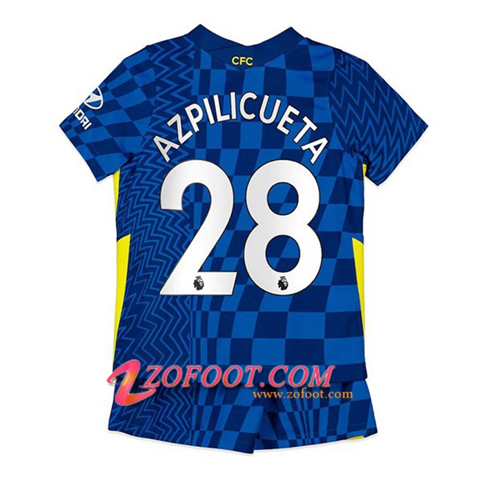 Maillot de Foot FC Chelsea (Azpilicueta 28) Enfant Domicile 2021/2022