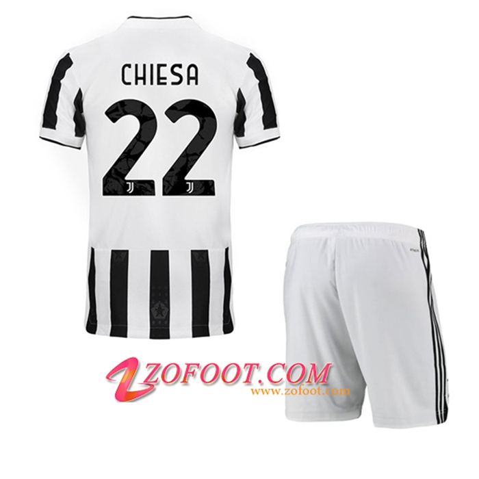 Maillot de Foot Juventus (CHIESA 22) Enfant Domicile 2021/2022