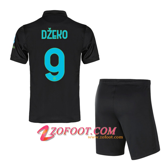 Maillot de Foot Inter Milan (DZEKO 9) Enfant Third 2021/2022