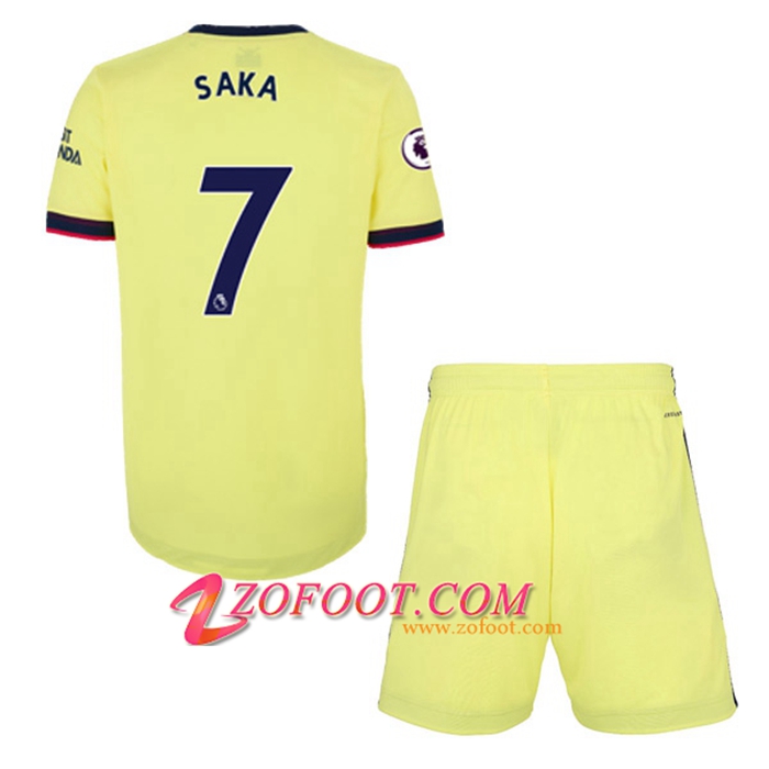 Maillot de Foot FC Arsenal (Bukayo Saka 7) Enfant Exterieur 2021/2022
