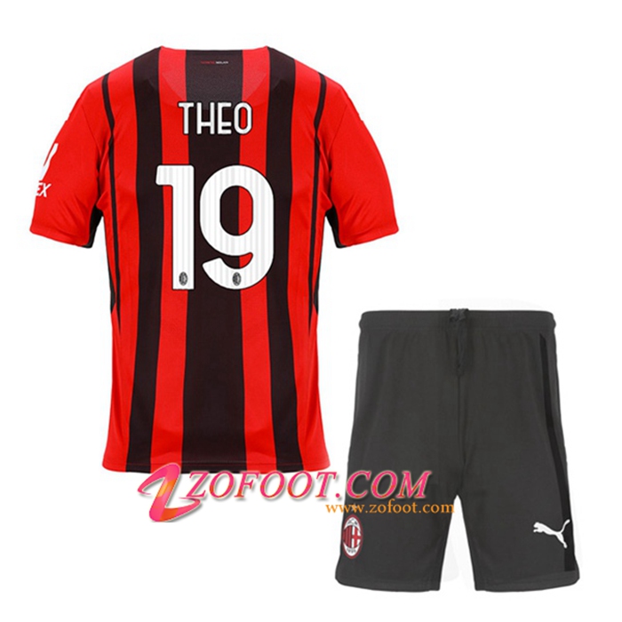 Maillot de Foot AC Milan (THEO 19) Enfant Domicile 2021/2022