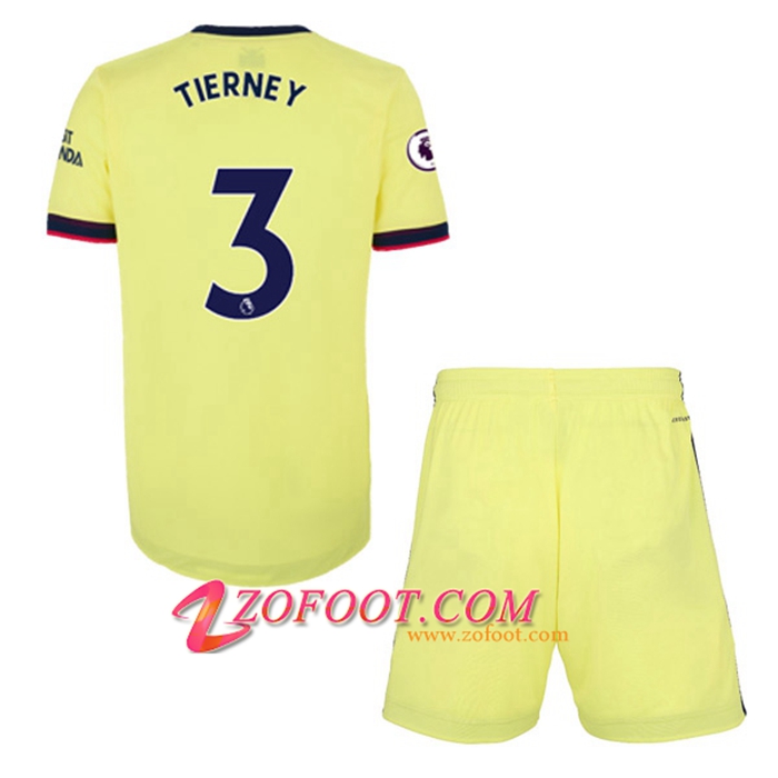 Maillot de Foot FC Arsenal (Kieran Tierney 3) Enfant Exterieur 2021/2022