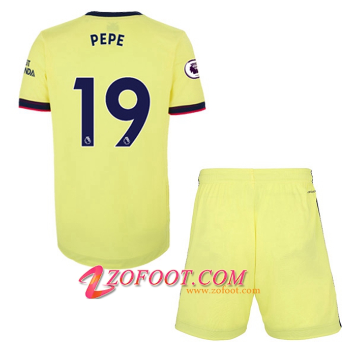 Maillot de Foot FC Arsenal (Nicolas Pepe 19) Enfant Exterieur 2021/2022