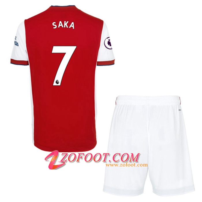 Maillot de Foot FC Arsenal (Bukayo Saka 7) Enfant Domicile 2021/2022