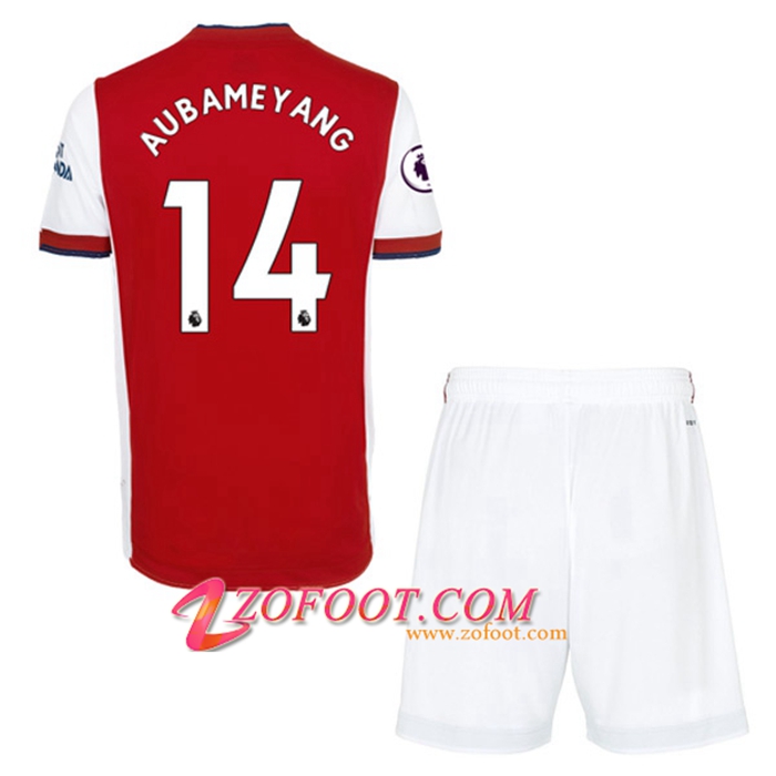 Maillot de Foot FC Arsenal (Pierre-Emerick Aubameyang 14) Enfant Domicile 2021/2022