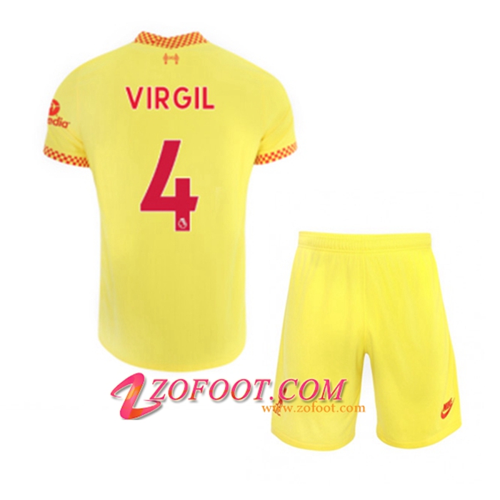 Maillot de Foot FC Liverpool (Virgil 4) Enfant Third 2021/2022