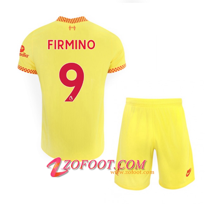 Maillot de Foot FC Liverpool (Roberto Firmino 9) Enfant Third 2021/2022