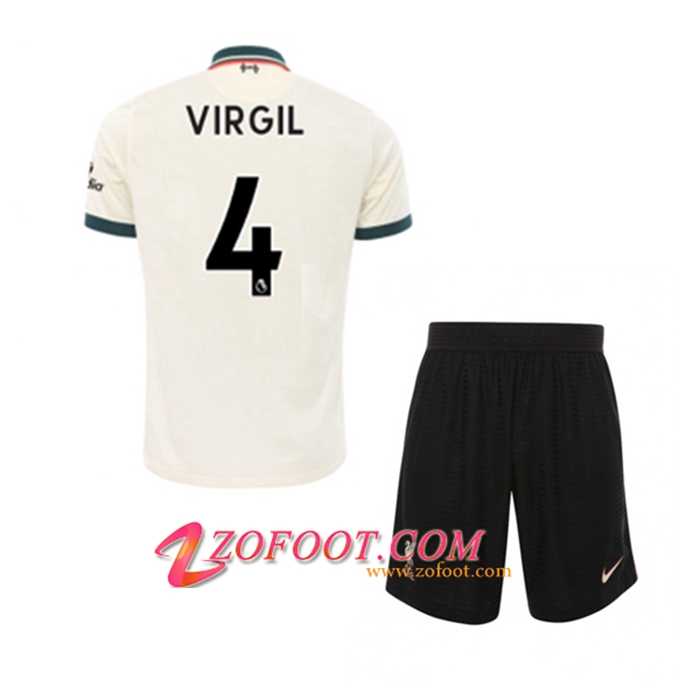Maillot de Foot FC Liverpool (Virgil 4) Enfant Exterieur 2021/2022