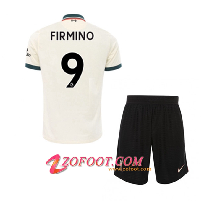 Maillot de Foot FC Liverpool (Roberto Firmino 9) Enfant Exterieur 2021/2022