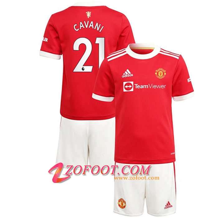 Maillot de Foot Manchester United (Cavani 21) Enfant Domicile 2021/2022