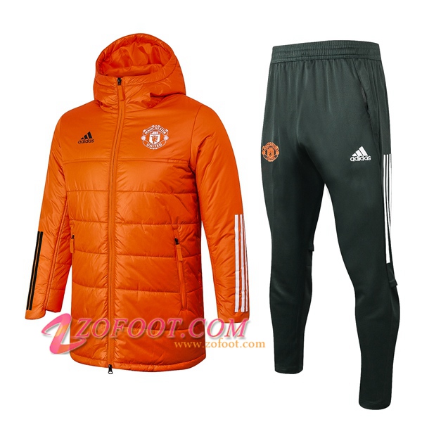 Doudoune Du Foot Manchester United Orange + Pantalon 2020/2021