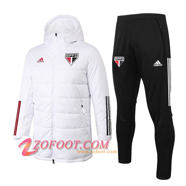 Doudoune Du Foot Sao Paulo FC Blanc + Pantalon 2020/2021
