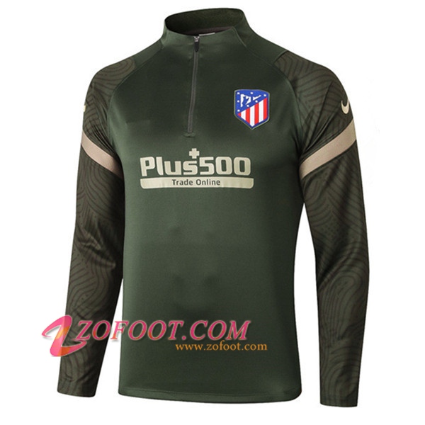 Sweatshirt Training Atletico Madrid Vert 2020/2021