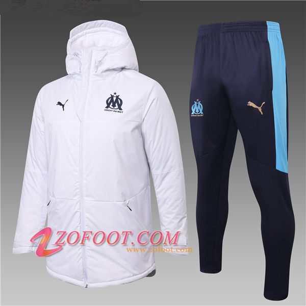Doudoune Du Foot Marseille OM Blanc + Pantalon 2020/2021