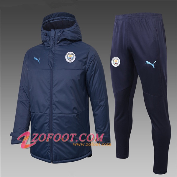 Doudoune Du Foot Manchester City Bleu Marin + Pantalon 2020/2021