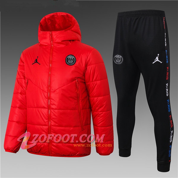 Doudoune Du Foot PSG Jordan Rouge + Pantalon 2020/2021