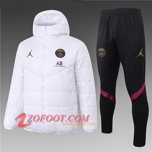 Doudoune Du Foot PSG Jordan Blanc + Pantalon 2020/2021