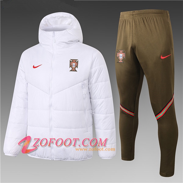 Doudoune Du Foot Portugal Blanc + Pantalon 2020/2021