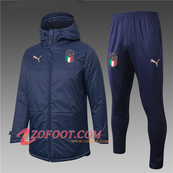 Doudoune Du Foot Italie Bleu Marin + Pantalon 2020/2021