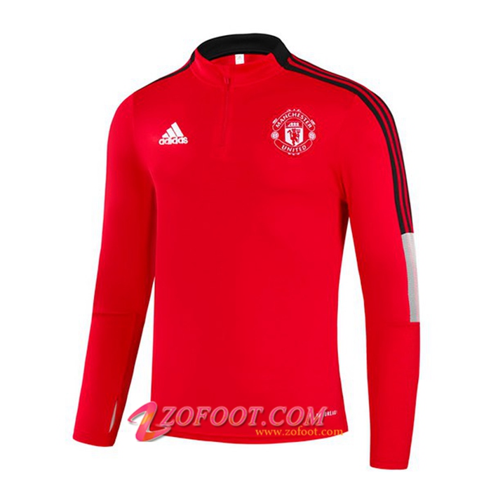 Sweatshirt Training Manchester United Rouge/Noir 2021/2022