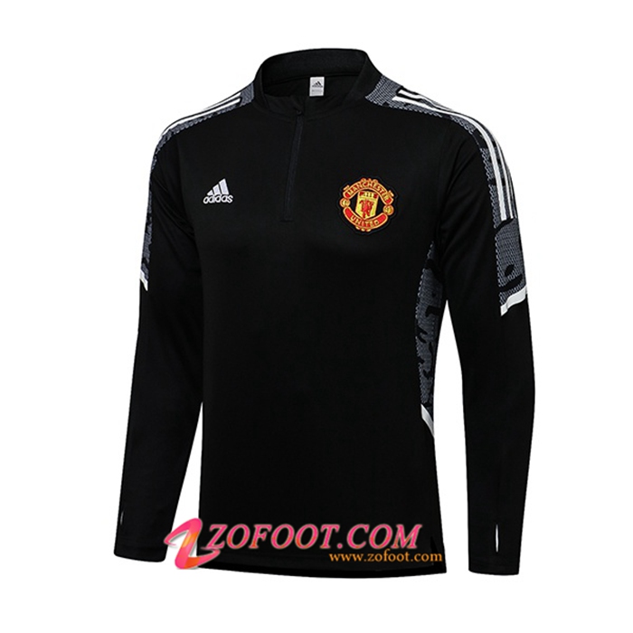 Sweatshirt Training Manchester United Noir/Blanc 2021/2022