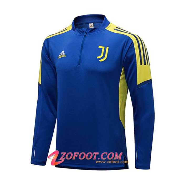 Sweatshirt Training Juventus Bleu/Jaune 2021/2022
