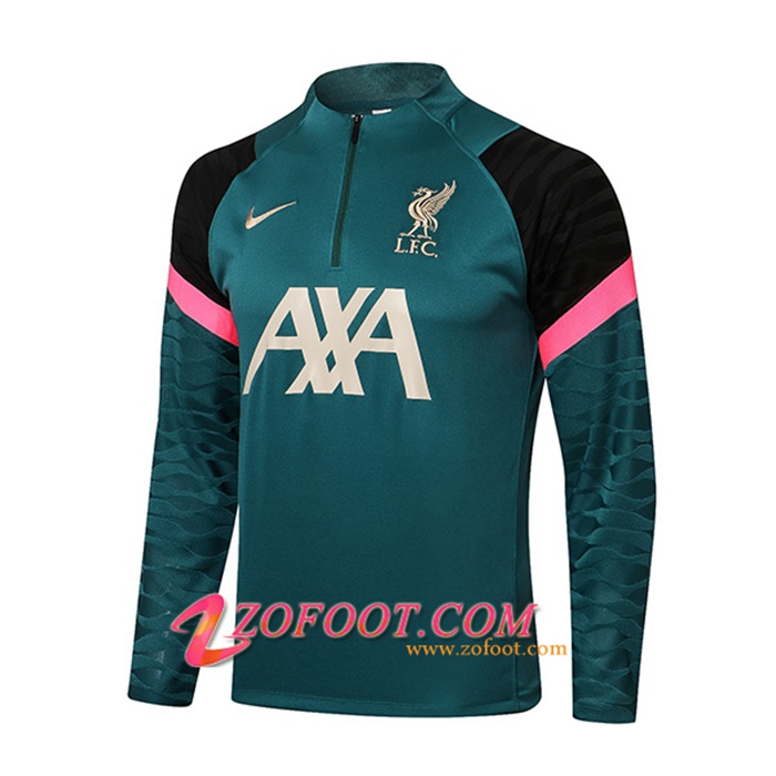 Sweatshirt Training FC Liverpool Vert/Noir 2021/2022