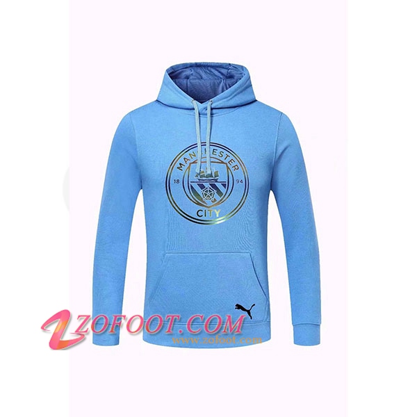 Sweatshirt Training Capuche Manchester City Bleu clair 2020/2021