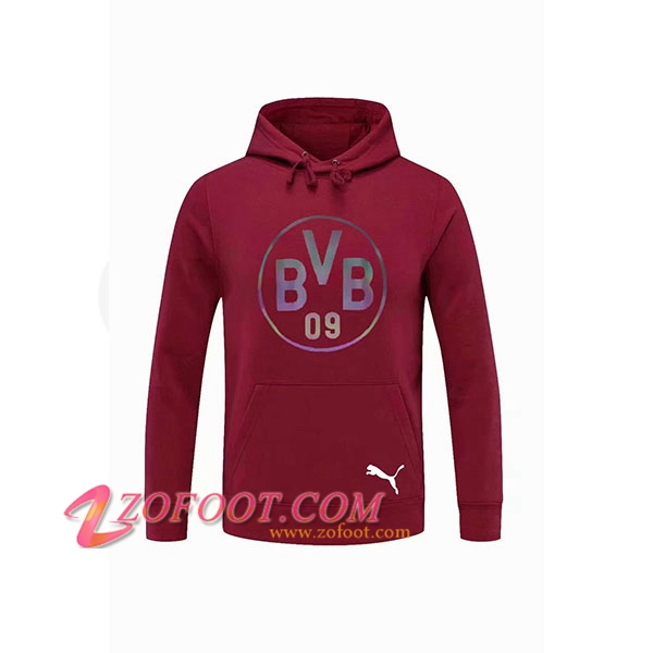 Sweatshirt Training Capuche Dortmund BVB Violet 2020/2021