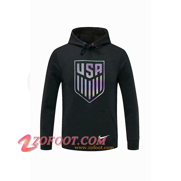 Sweatshirt Training Capuche Etats-Unis Noir 2020/2021