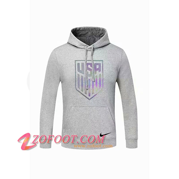Sweatshirt Training Capuche Etats-Unis Gris 2020/2021