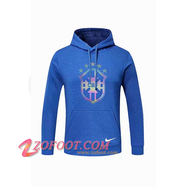 Sweatshirt Training Capuche Brésil Bleu 2020/2021
