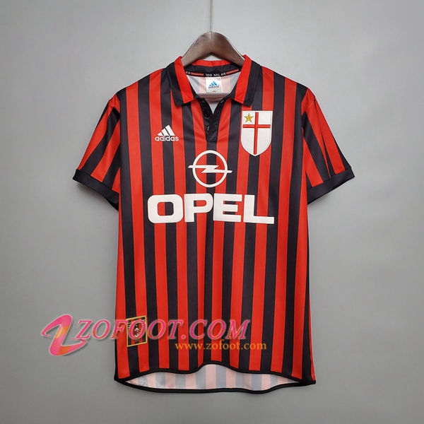 Maillot de Foot Milan AC Retro Domicile 1999/2000