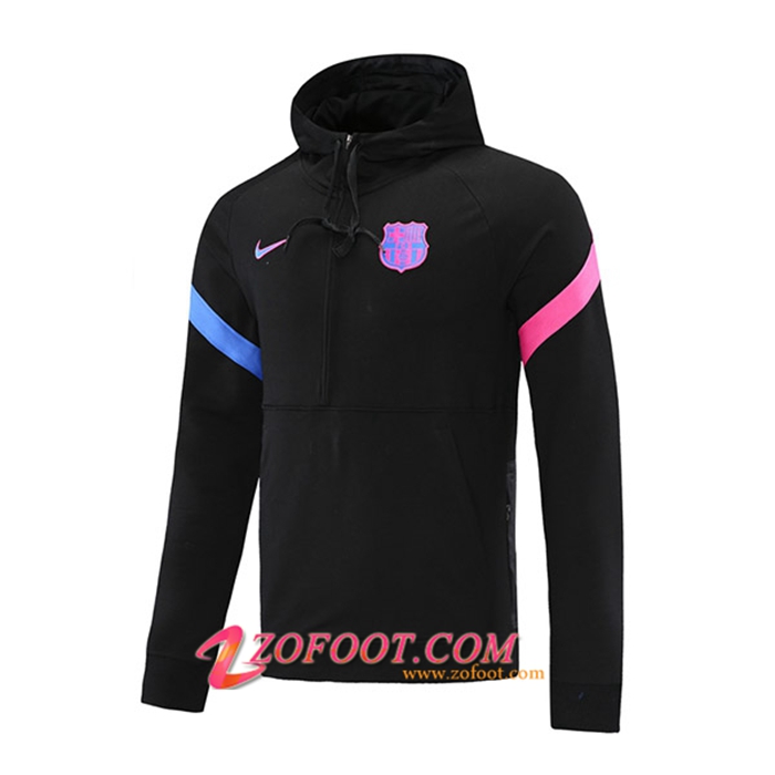 Sweatshirt Training Capuche FC Barcelone Noir/Rouge/Bleu 2021/2022