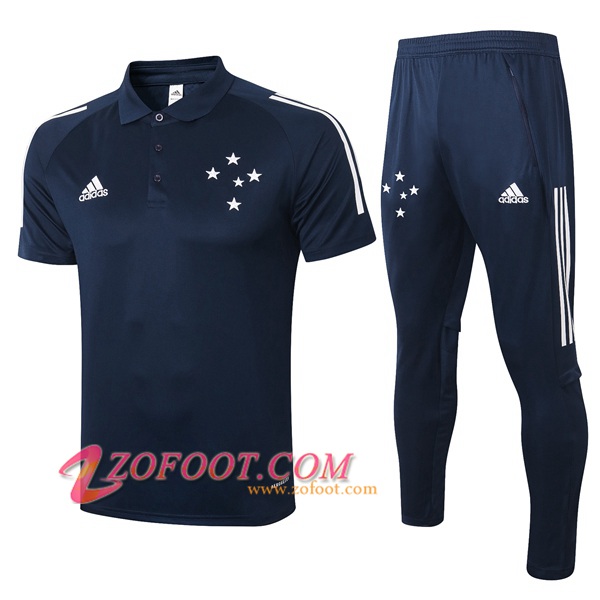 Ensemble Polo Cruzeiro EC + Pantalon Bleu Royal 2020/2021