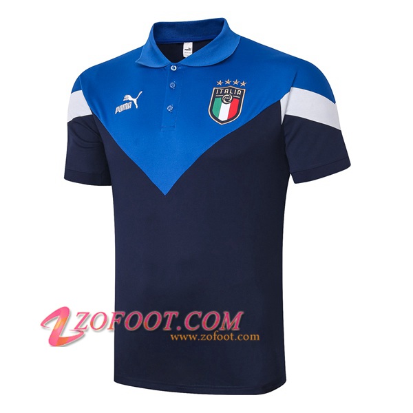 Polo Foot Italie Bleu 2020/2021