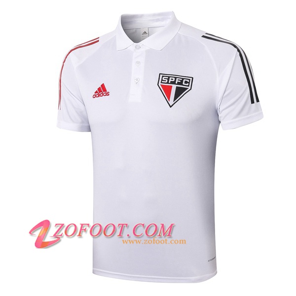 Polo Foot Sao Paulo FC Blanc 2020/2021