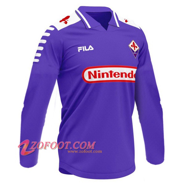 Maillot de Foot ACF Fiorentina Retro Domicile Manche Longue 1998/1999