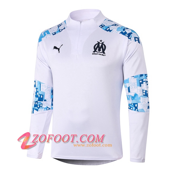 Sweatshirt Training Marseille OM Blanc 2020/2021