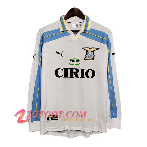 Maillot de Foot SS Lazio Retro Manche Longue Domicile 2000/2001