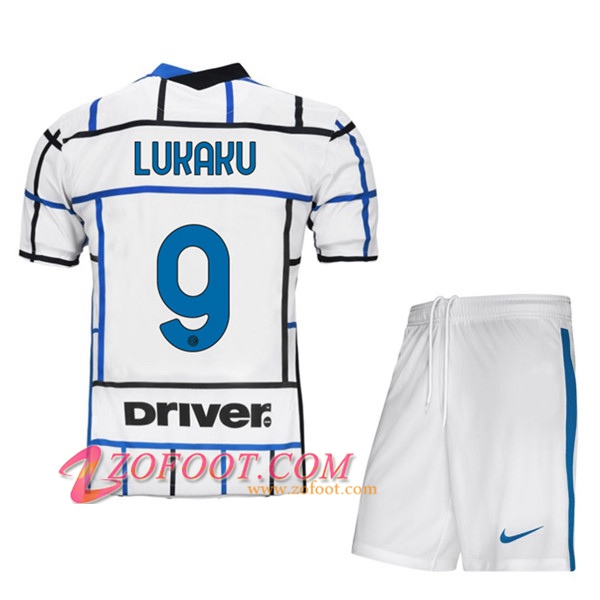 Maillot de Foot Inter Milan (LUKAKU 9) Enfants Exterieur 2020/2021