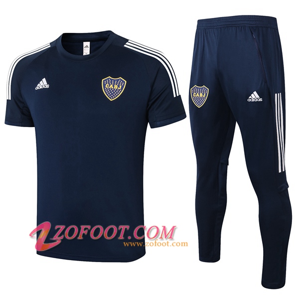 Ensemble Training T-Shirts Boca Juniors + Pantalon Bleu Royal 2020/2021
