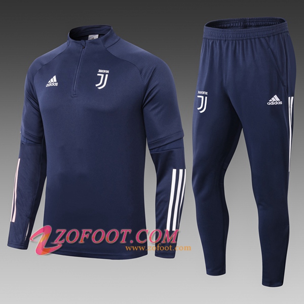 Ensemble Survetement de Foot Juventus Enfant Bleu Royal 2020/2021