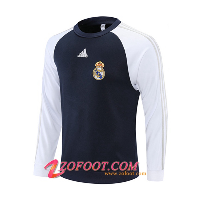 Sweatshirt Training Real Madrid Bleu Marin/Blanc 2021/2022