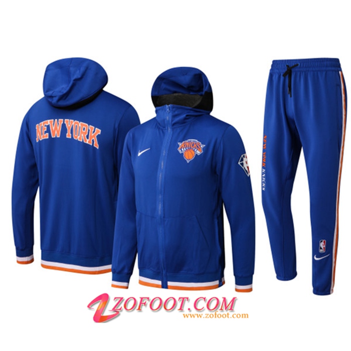 Ensemble Survetement de Foot New York Knicks Bleu 2022